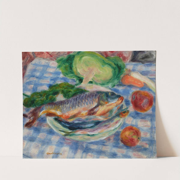 Still life – Carp by Józef Pankiewicz