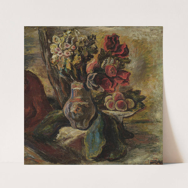 Still life – Flowers and fruit (1929) by Felicjan Szczęsny Kowarski