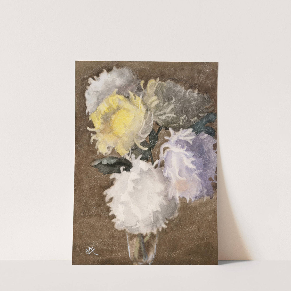 Still Life of Chrysanthemums by Clare Marsh