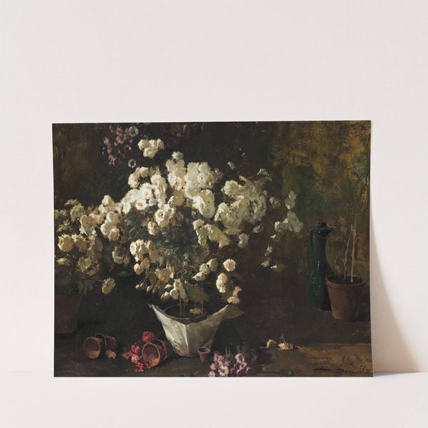 Still Life of Chrysanthemums by Emil Carlsen