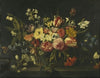 Still life of flowers in a basket