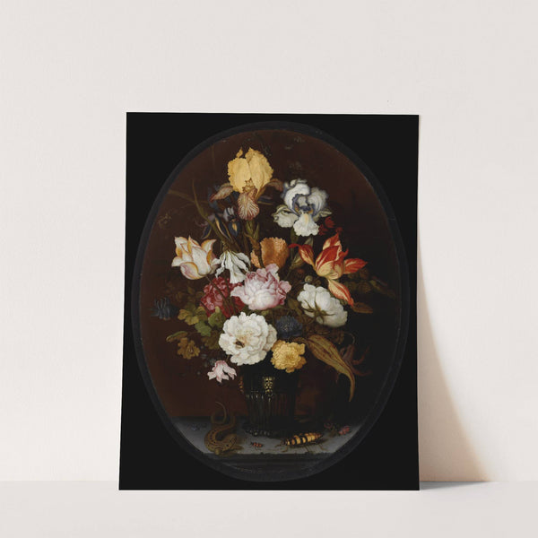 Still Life of Flowers in a Glass Vase (1624) by Balthasar van der Ast