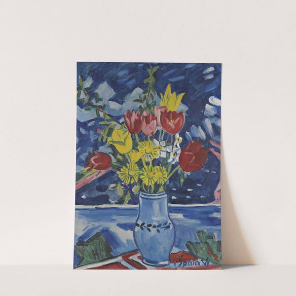 Still Life Of Flowers In A Vase by Václav Špála