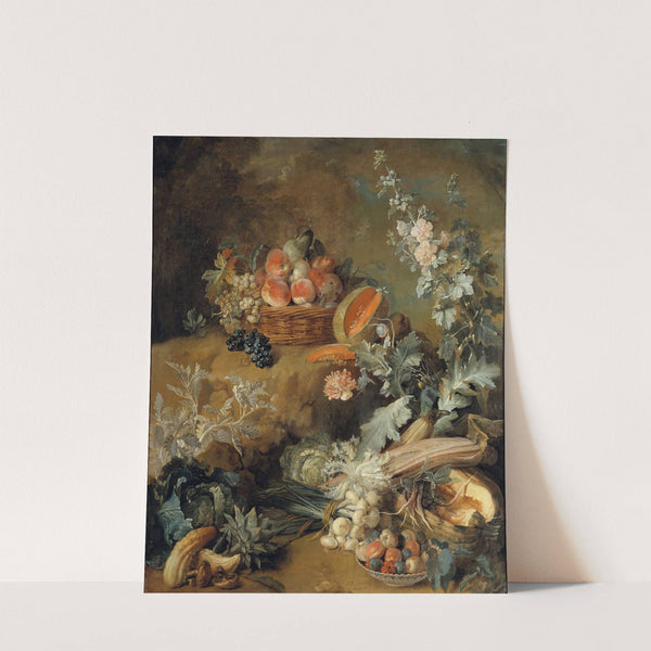 Still Life of Fruits and Vegetables by Jean-Baptiste Oudry