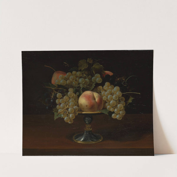 Still Life of Grapes and Peaches by Panfilo Nuvolone