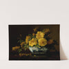 Still Life of Yellow Roses in an Oriental Vase by George W. Seavey