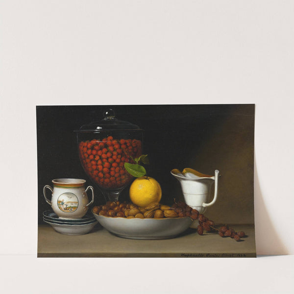 Still Life - Strawberries, Nuts by Raphaelle Peale