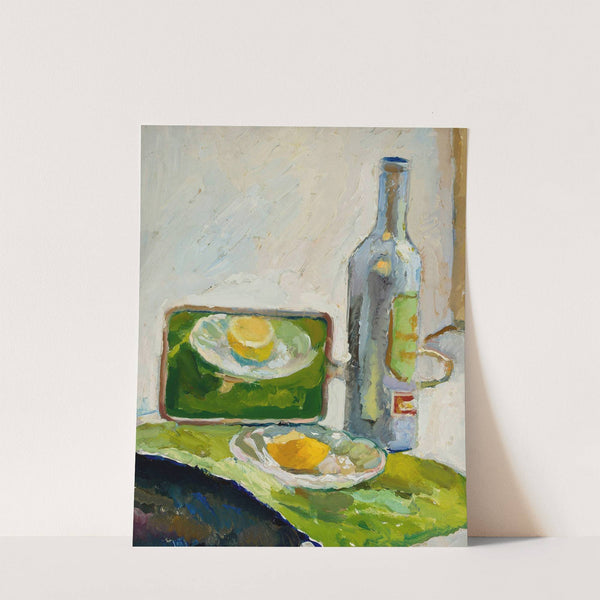 Still life with a bottle by Zygmunt Waliszewski