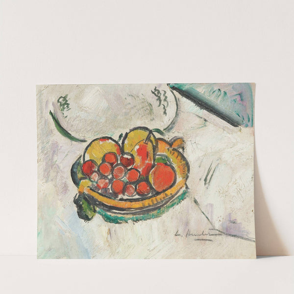 Still Life With A Bowl Of Fruit by George Leslie Hunter