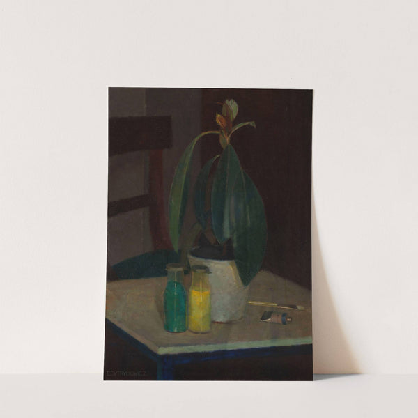 Still Life with a Flower Pot (1931) by Edward Butrymowicz