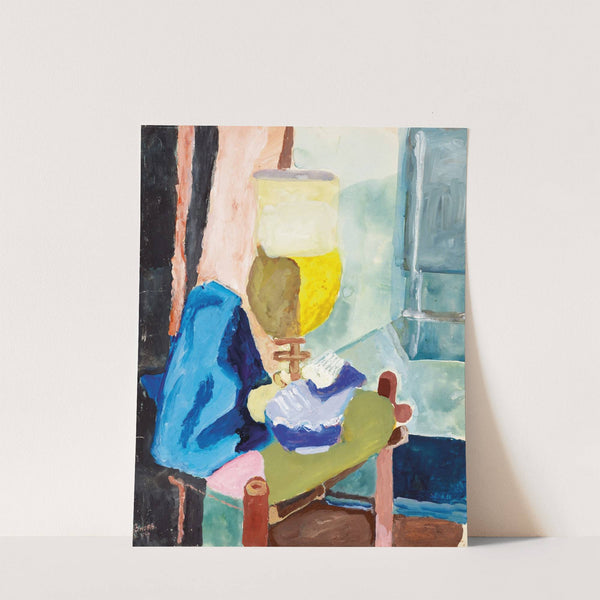 Still Life with a Glass by Vera Mikhailovna Ermolaeva