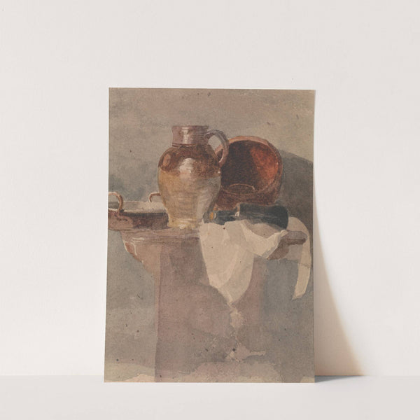 Still Life with a Jug and Copper Pan by Peter DeWint