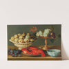 Still life with a lobster, fruit and a gilded tazza by Jacob Foppens van Es