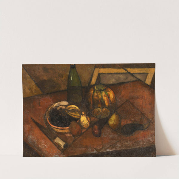 Still life with a melon and a knife (1913) by Tadeusz Makowski