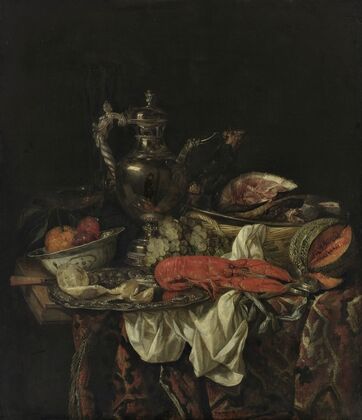Still life with a silver pitcher — size preview