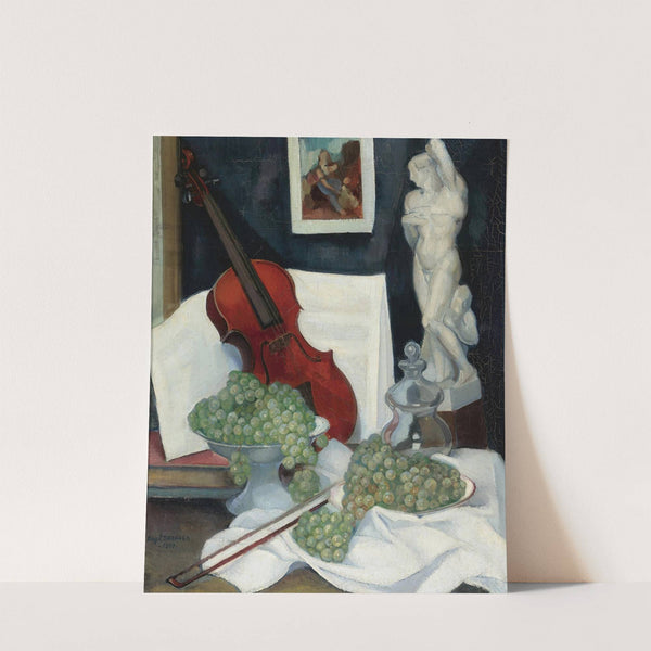 Still Life with a Violin by Ángel Zárraga