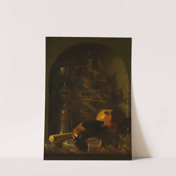 Still Life with a Wicker Jug (1665) by Johan Van Haensbergen