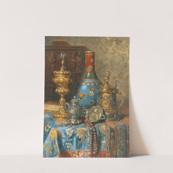 Still Life with Antiques and a Chinese Cloisonné Vase by Max Schödl
