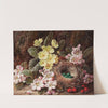 Still Life with Apple Blossom, Primroses, and Bird's Nest by George Clare