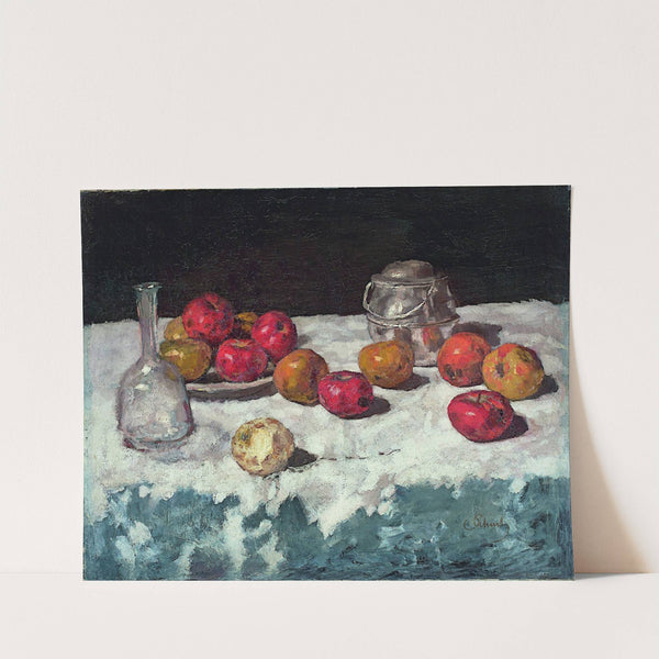 Still Life with Apples (1889) by Carl Schuch