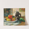 Still Life with Apples, a Pear, and a Ceramic Portrait Jug by Paul Gauguin