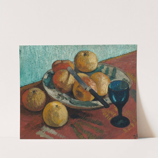 Still life with apples and green glass by Paula Modersohn-Becker
