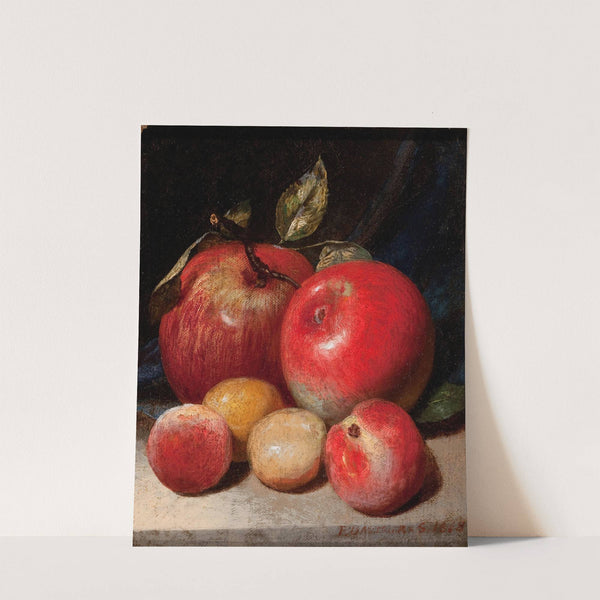 Still Life with Apples and Plums by Peter Baumgras
