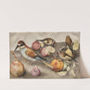 Still Life with Birds and Fruit (c. 1650) by Giovanna Garzoni