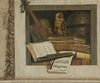 Still Life with Books, Sheet Music, Violin, Celestial Globe and an Owl