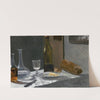Still Life with Bottle,Carafe Bread and Wine (c. 1862-1863) by Claude Monet