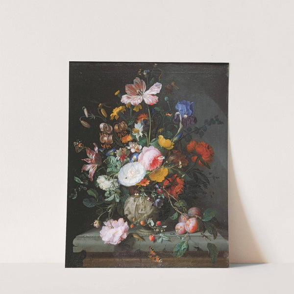 Still Life With Bouquet Of Flowers by Jacob van Walscapelle