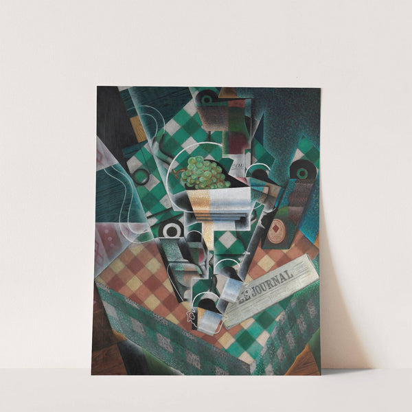 Still Life with Checked Tablecloth by Juan Gris