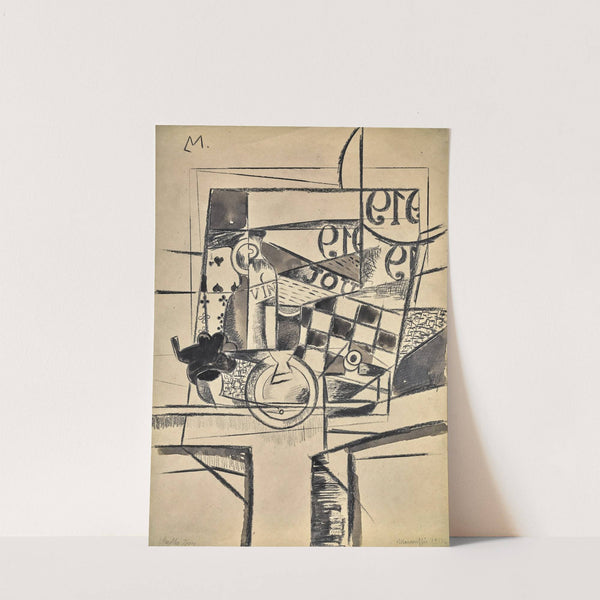 Still Life with Chessboard by Louis Marcoussis