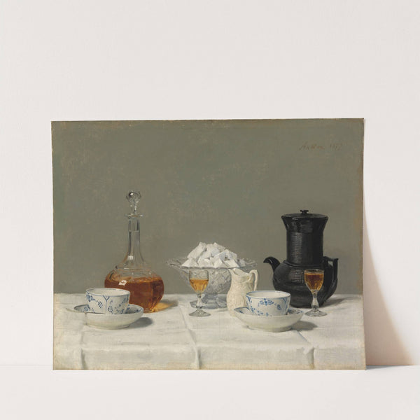 Still life with coffee (1877) by Albert Anker