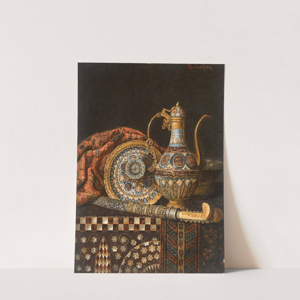 Still life with Coffee Pot and Yataghan by Max Schödl