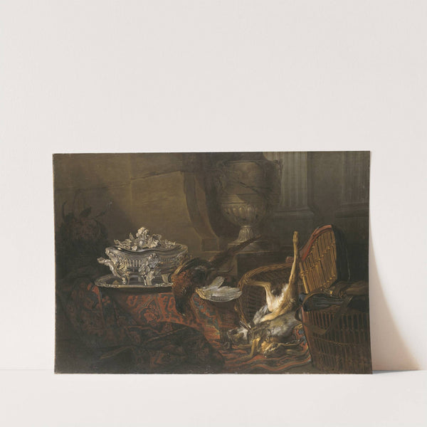 Still Life with Dead Game and a Silver Tureen on a Turkish Carpet by Jean-Baptiste Oudry