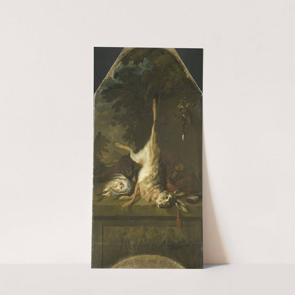Still Life with Dead Hare and Partridges (1717) by Dirk Valkenburg