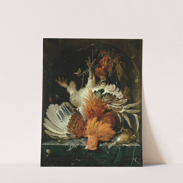 Still Life with Dead Poultry (ca 1663-1664) by Abraham Mignon