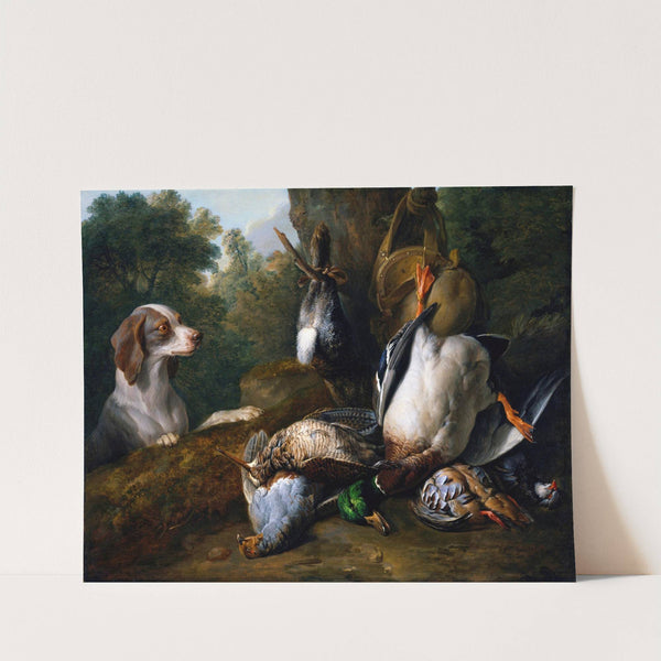 Still Life with Dog and Game (1710) by Alexandre François Desportes