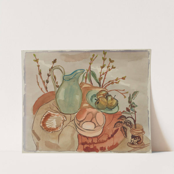 Still life with eggs and willow by Frances Hodgkins