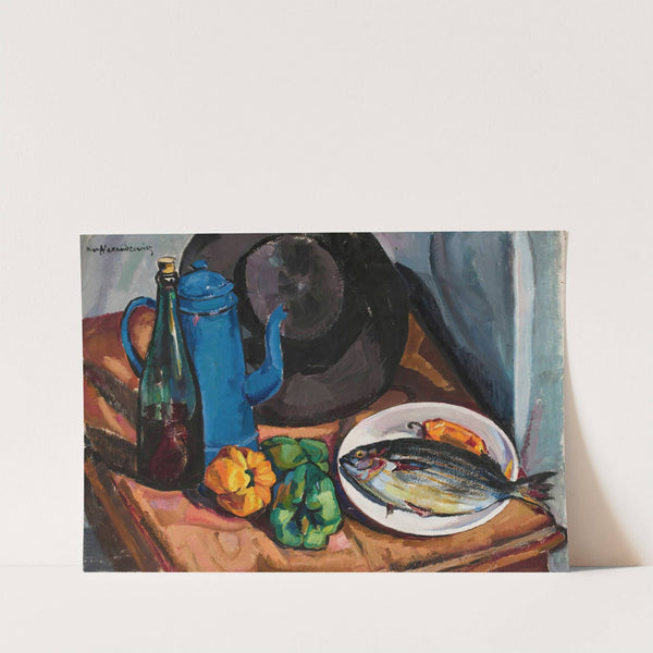 Still life with fish by Nina Aleksandrowicz