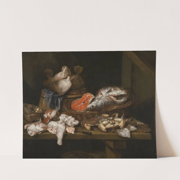 Still Life with Fish and Crustaceans by Abraham van Beijeren