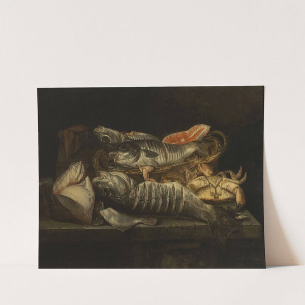 Still Life with Fish and Crustaceans on a Table by Abraham van Beijeren