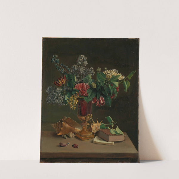 Still Life with Flowers by Knud Bergslien