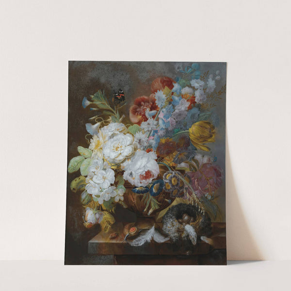 Still life with flowers by George Frederik Ziesel