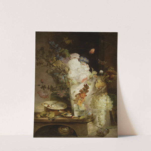 Still life with flowers by Jan Piotr Łuczyński