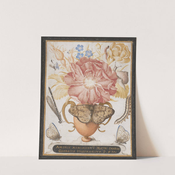 Still Life with Flowers, a Snail and Insects (1589) by Joris Hoefnagel