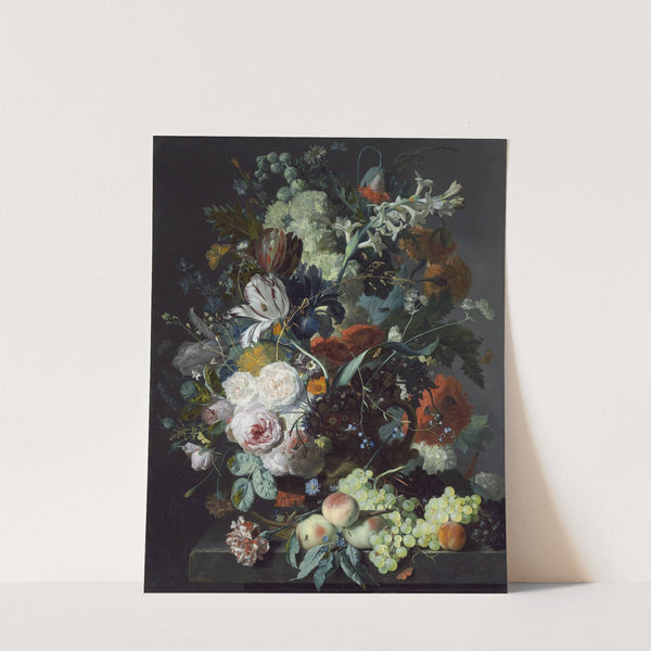 Still Life with Flowers and Fruit by Jan van Huysum