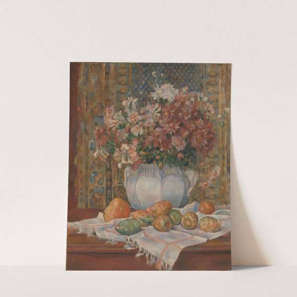 Still Life with Flowers and Prickly Pears by Pierre-Auguste Renoir