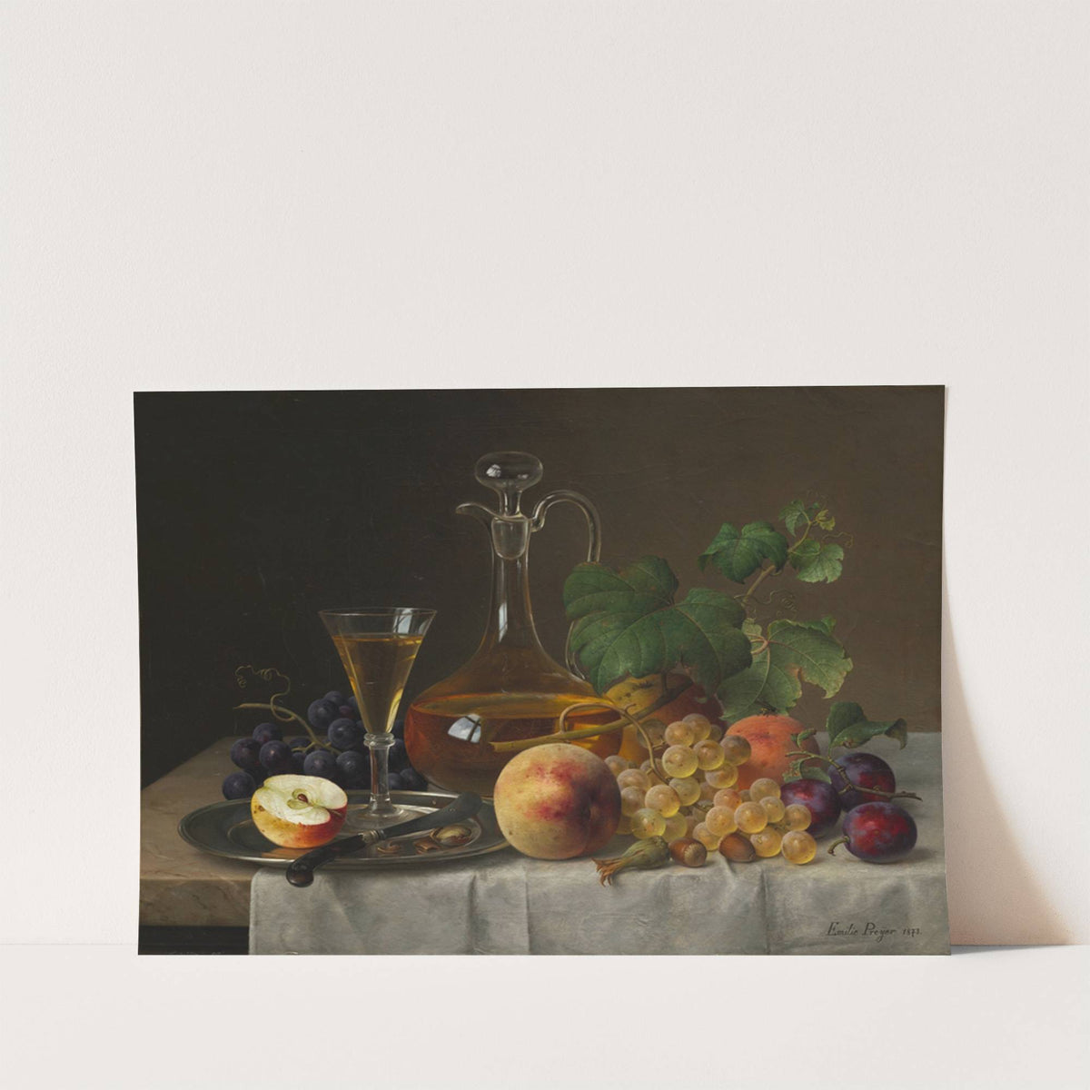 Still Life with Fruit (1873) by Emilie Preyer